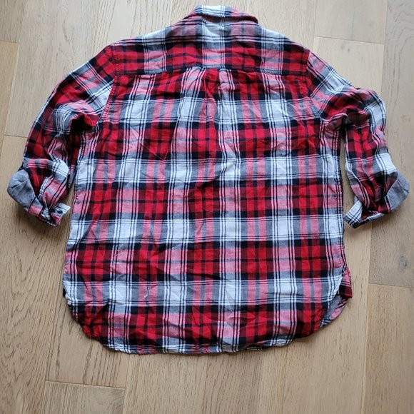 Joe Fresh - Christmas Red Plaid Shirt - Size XL - Like New - Picture 2 of 6
